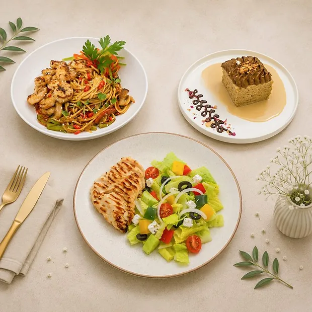 A spread of fresh Healthy Fit meals