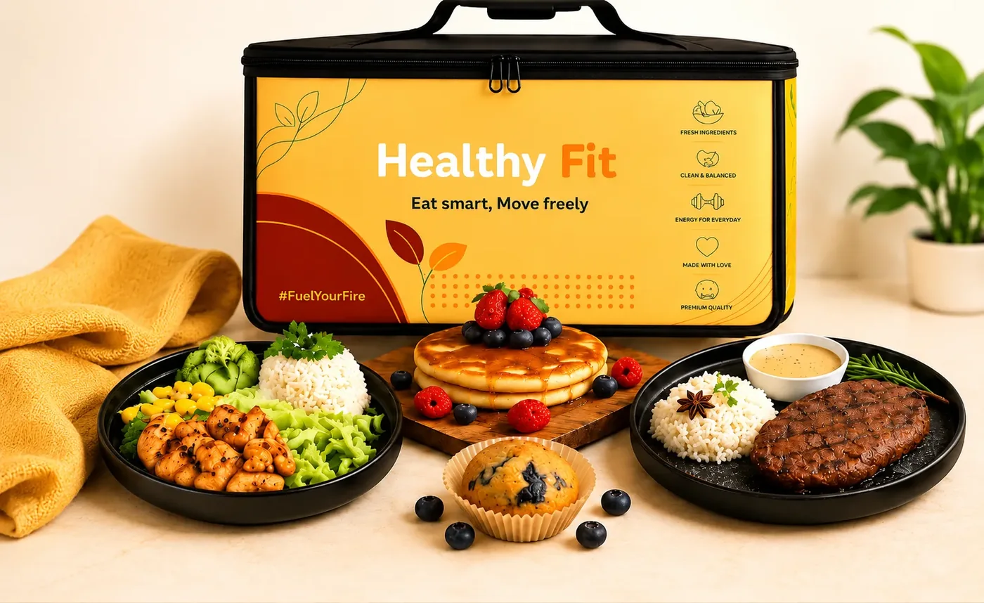 حقيبة توصيل Healthy Fit مع ثلاث وجبات طازجة
