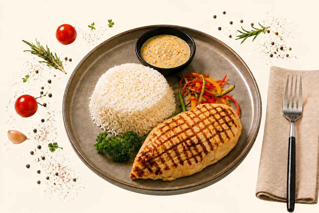 Grilled chicken signature plate